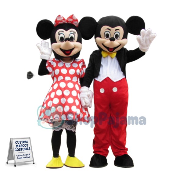 Disney Minnie, Mickey,Donald Duck,Daisy Duck,Pluto & Goofy Mascot Costume