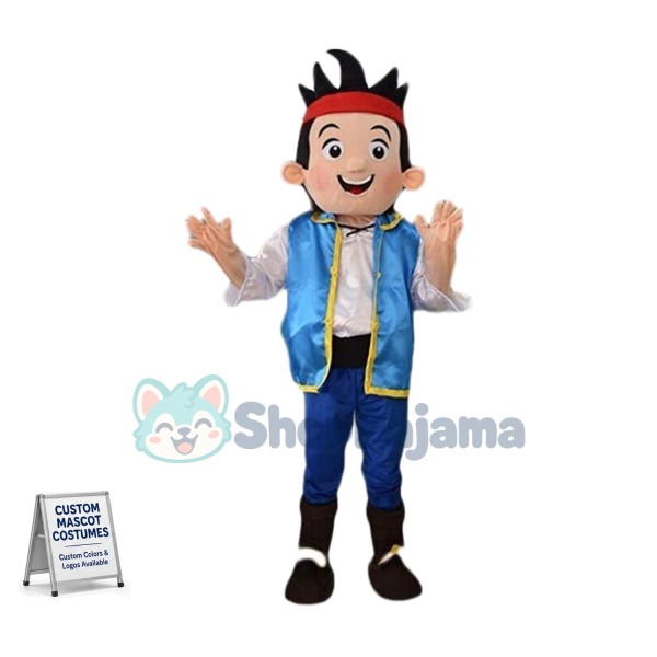 Custom Mascot Jake Neverland Pirate Mascot Costume