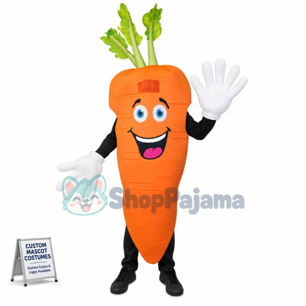 Carrot Waver Adult Mascot Costume