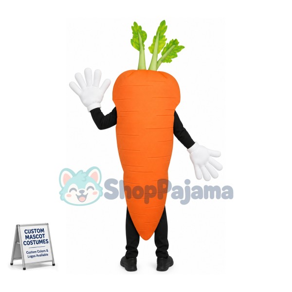 Carrot Waver Adult Mascot Costume