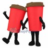 Red Coffee Cup Mascot Costume