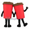 Red Coffee Cup Mascot Costume