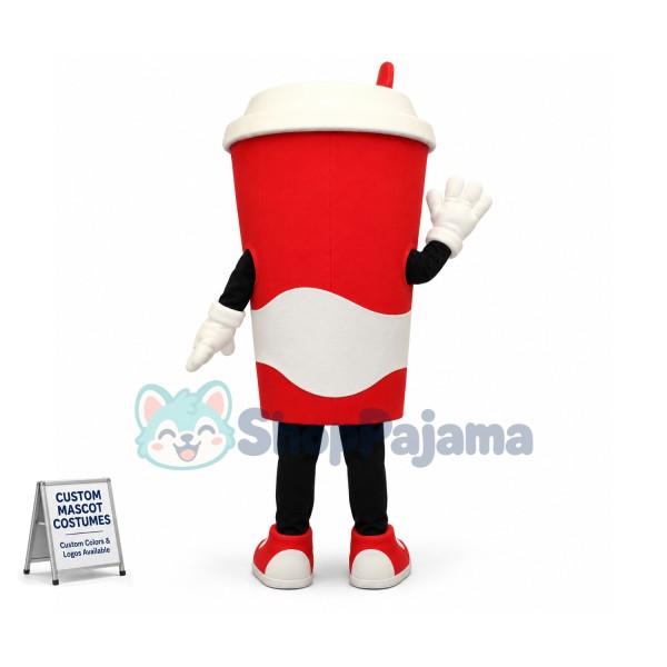 Beautiful Coffee Cup Mascot Costume