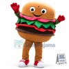 Happy Adult Hamburger Mascot Costume
