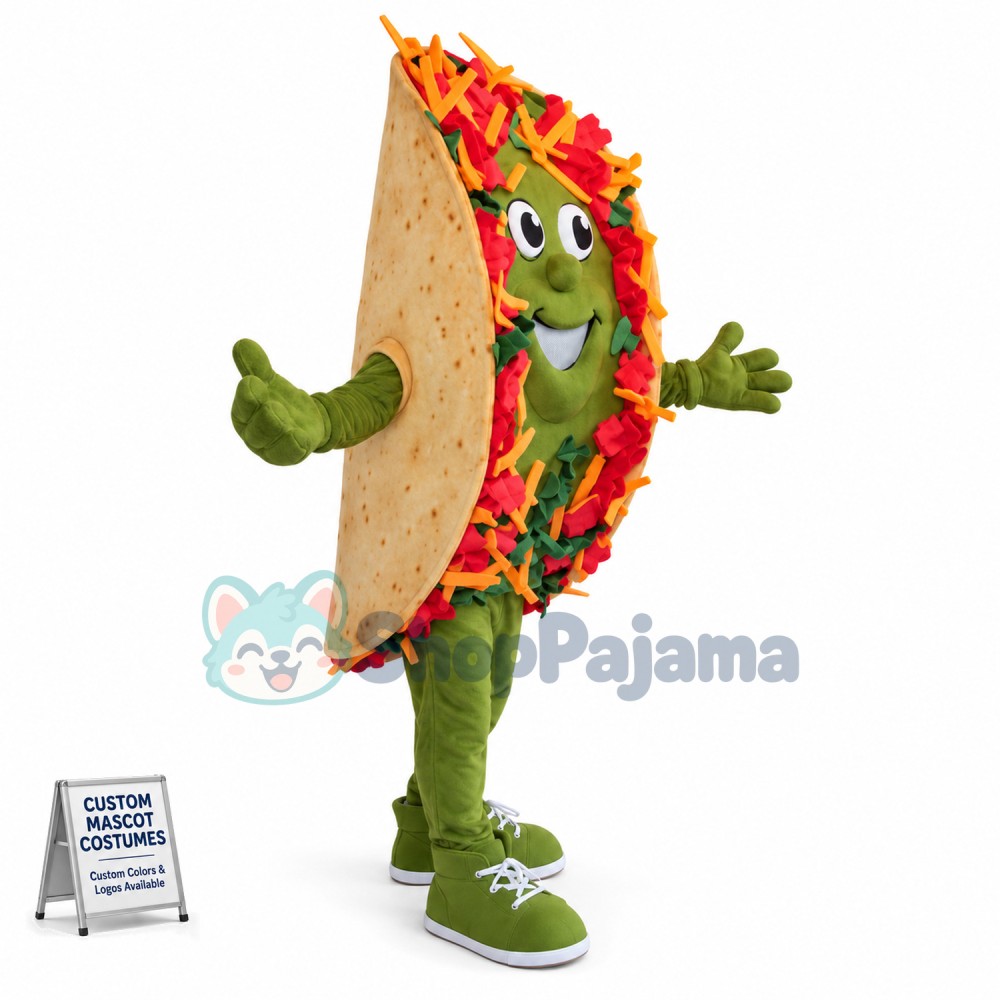 Taco Food Mascot Costume