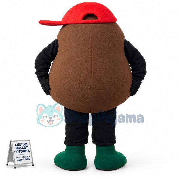 Custom Mascot Coffee Bean Mascot Costume