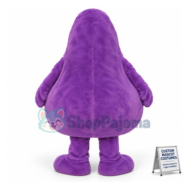 Grimace Purple Monster Mascot Costume