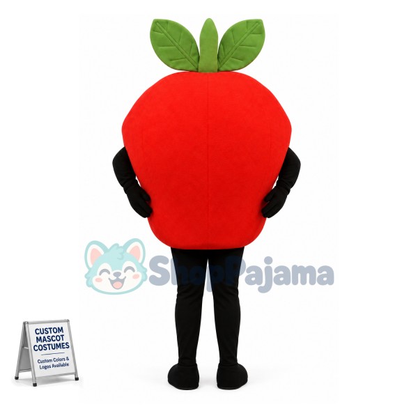 Cute Red Apple Mascot Costume