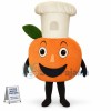 Baker Peach Mascot Costume