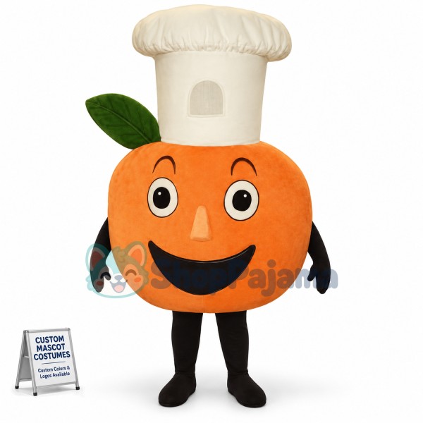 Baker Peach Mascot Costume