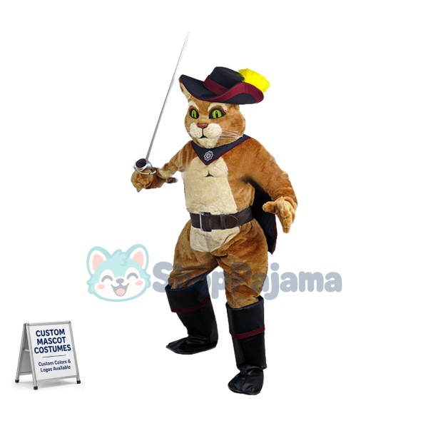 Top Quality Puss Cat Mascot Costume
