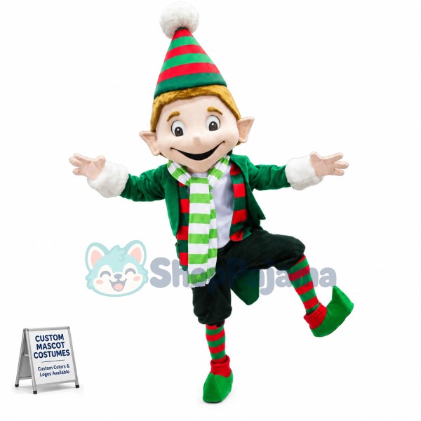 Big Elfie Mascot Costume