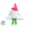 Vanilla Strawberry Ice Cream Mascot Costume