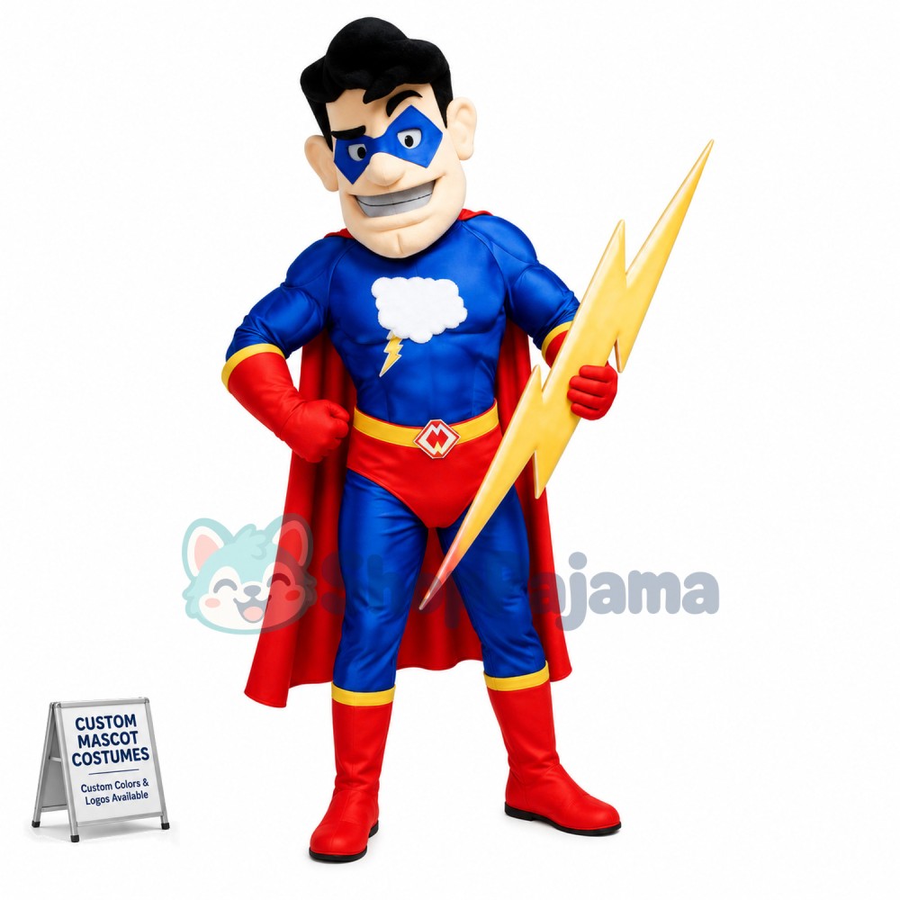 Flash Superhero Mascot Costume