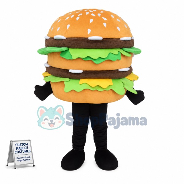Giant Burger Mascot Costume