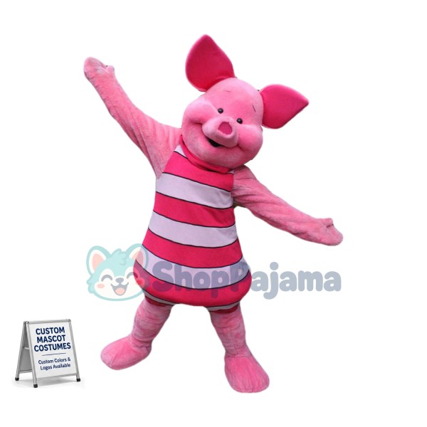 Happy Piglet Pig Mascot Costume
