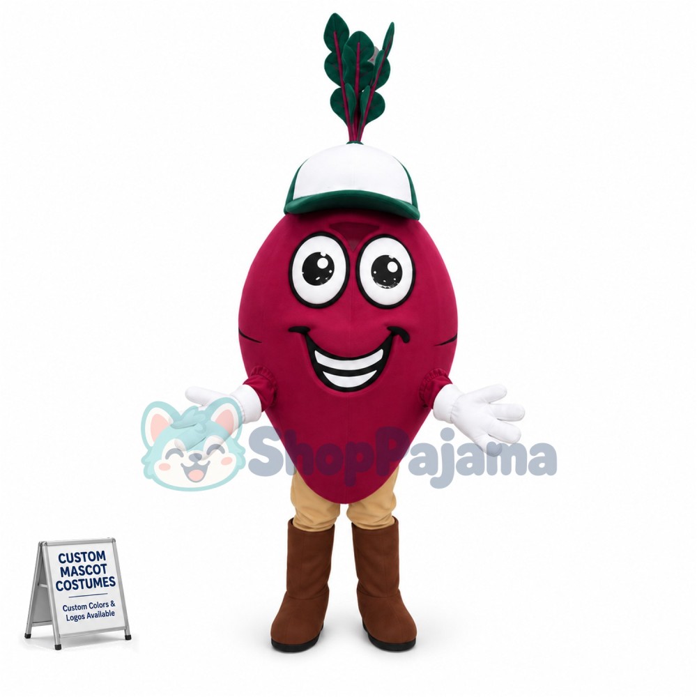 Happy Beet Mascot Costume