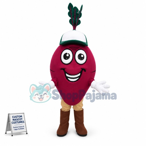 Happy Beet Mascot Costume