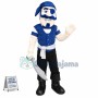 Blue Pirate Man Mascot Costume