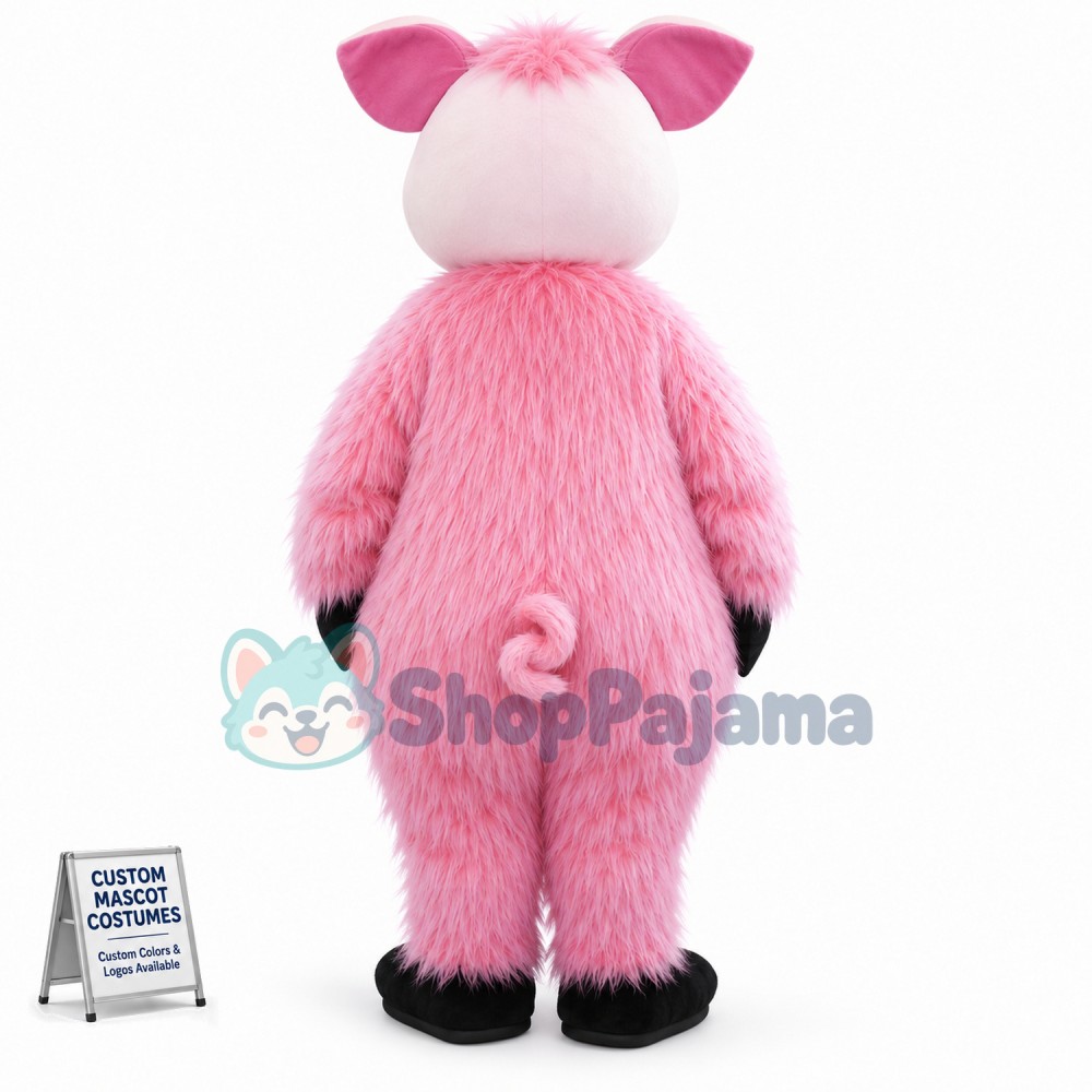 Lovely Pink Pig Mascot Costume