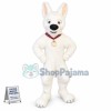 White German Shepherd Dog Bolt Mascot Costume
