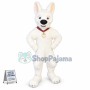 White German Shepherd Dog Bolt Mascot Costume
