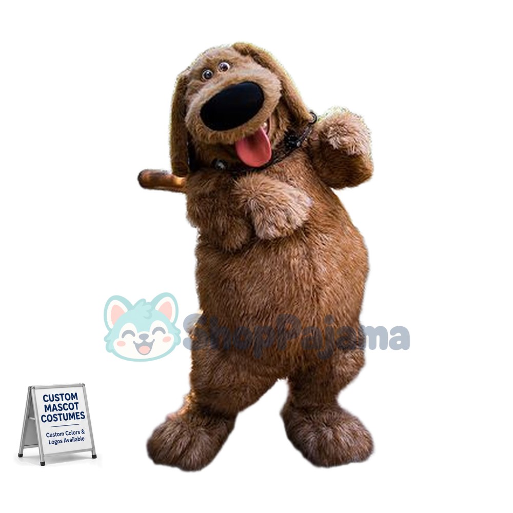 Super Cute Brown Dog Mascot Costume