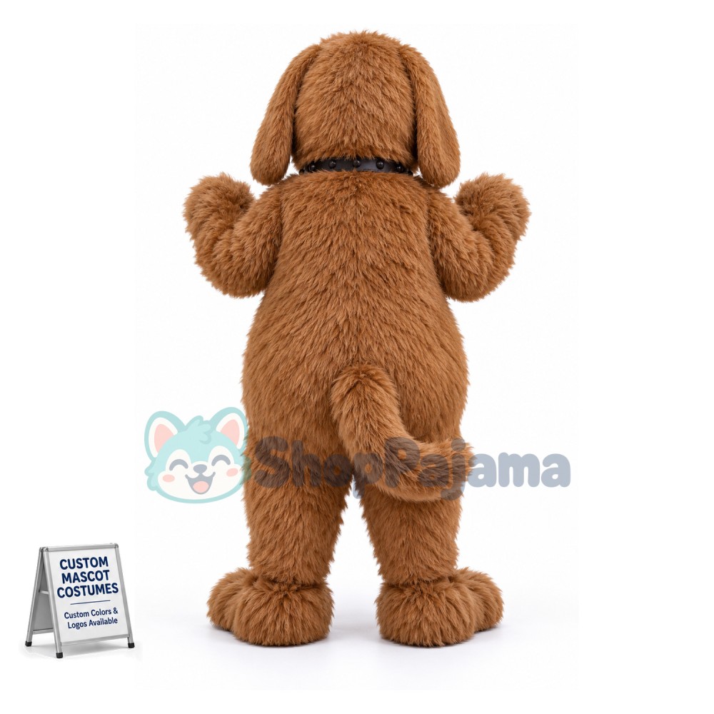 Super Cute Brown Dog Mascot Costume