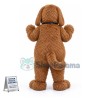 Super Cute Brown Dog Mascot Costume