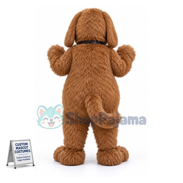 Super Cute Brown Dog Mascot Costume
