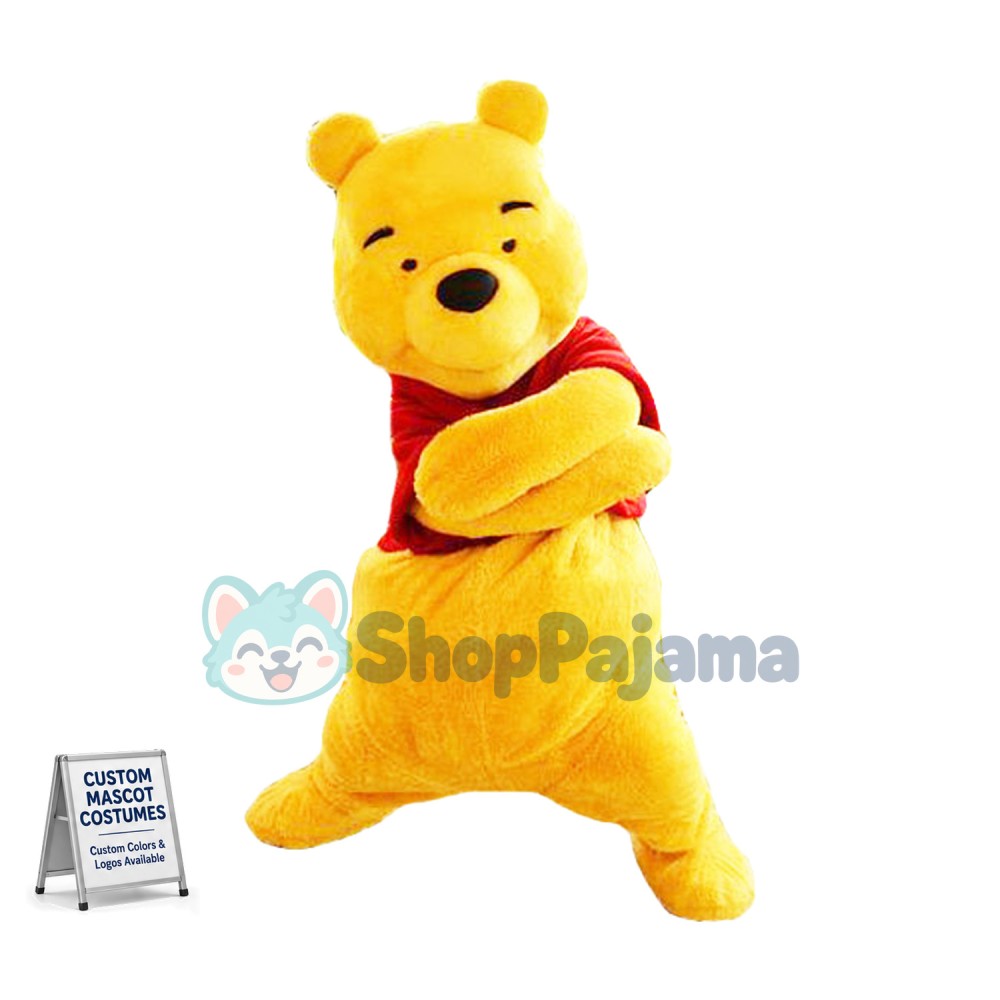 Happy Winnie The Pooh Mascot Costume