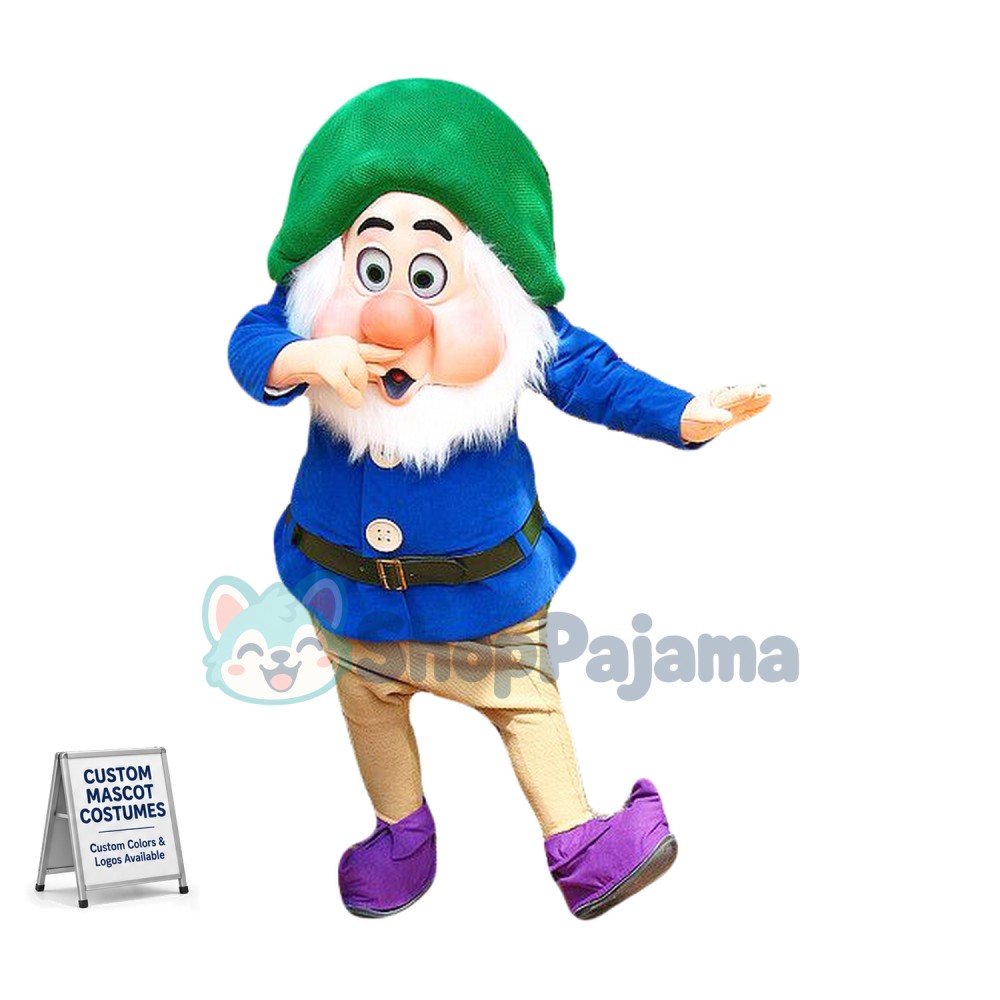 Sneezy Dwarf Mascot Costume