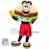 Happy Hamburger Mascot Costume