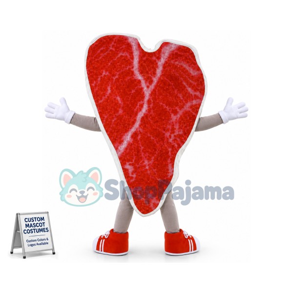 Steak Mascot Costume