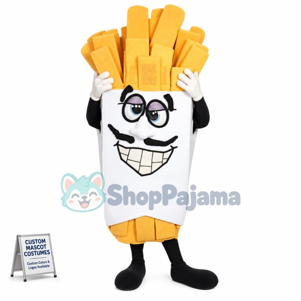 Superb French Fries Mascot Costume