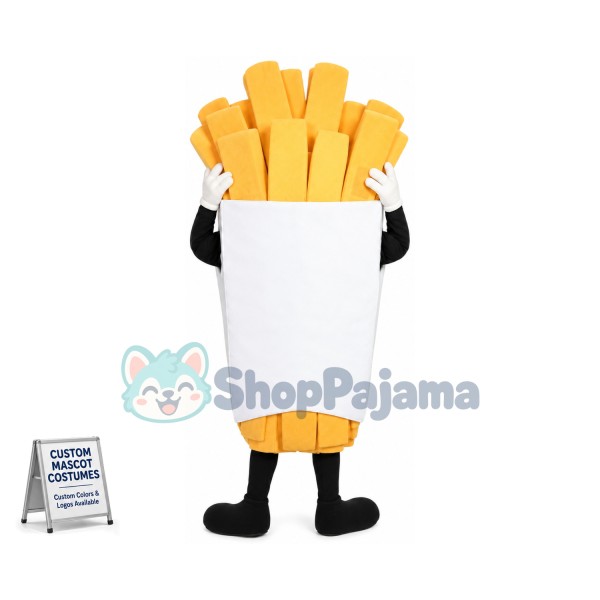 Superb French Fries Mascot Costume