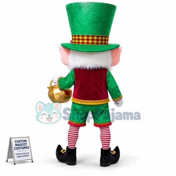 Leprechaun Irish Man Boy Mascot Costume