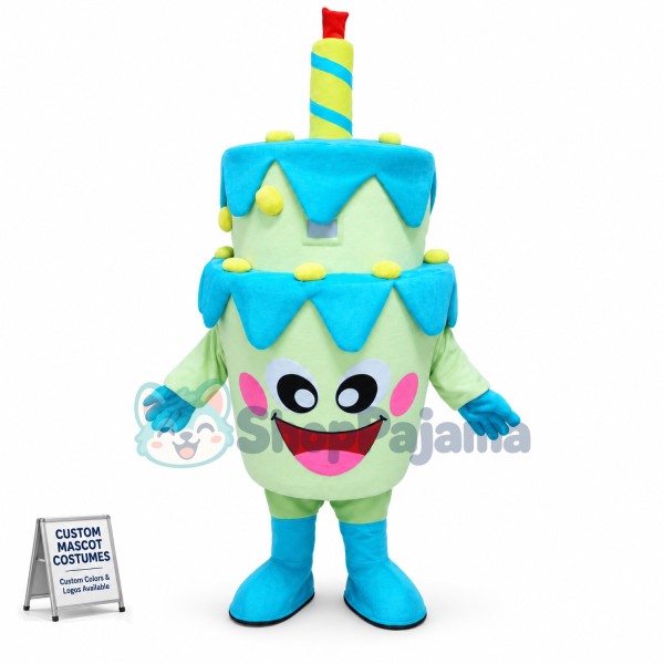 Superb Birthday Cake Mascot Costume