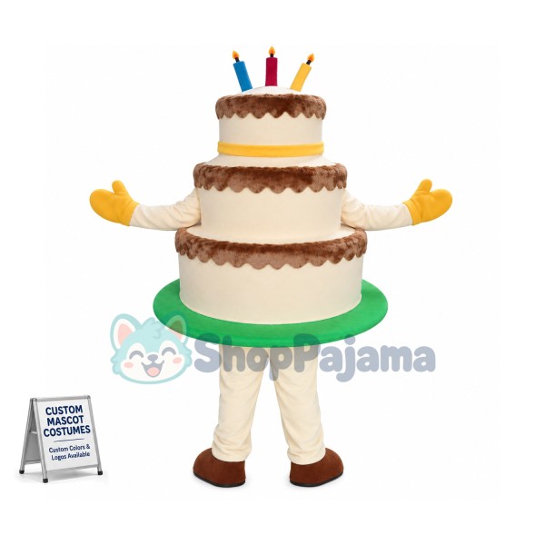 Professional Birthday Cake Mascot Costume