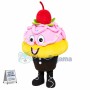 Pink Birthday Cake Mascot Costume