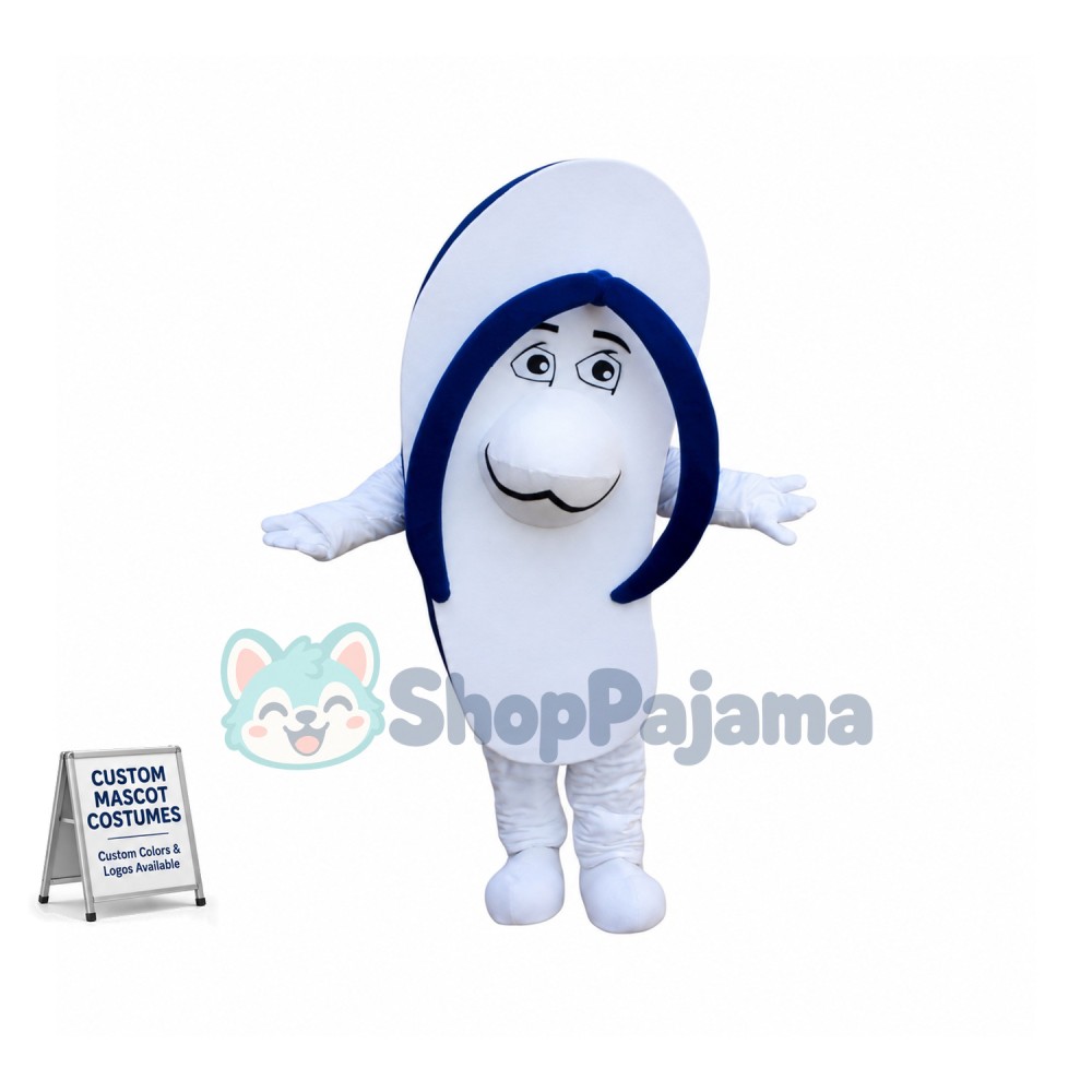 Blue Slipper Mascot Costume
