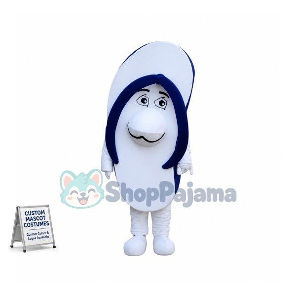 Blue Slipper Mascot Costume