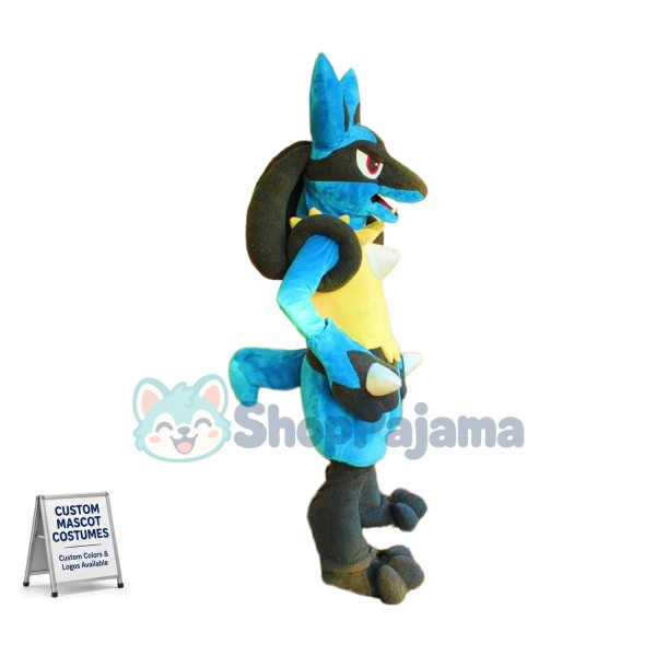 Pokemon Pok Lucario Mascot Costume