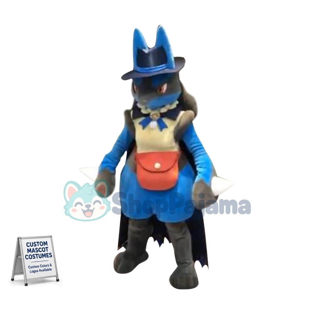 Pokemon Pok Halloween Lucario Mascot Costume