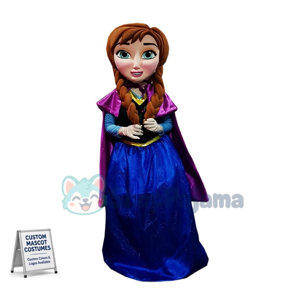 Frozen Princess Anna Mascot Costume