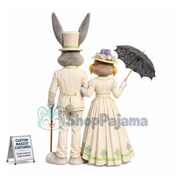 Bugs Bunny & Lola Bunny Mascot Costume