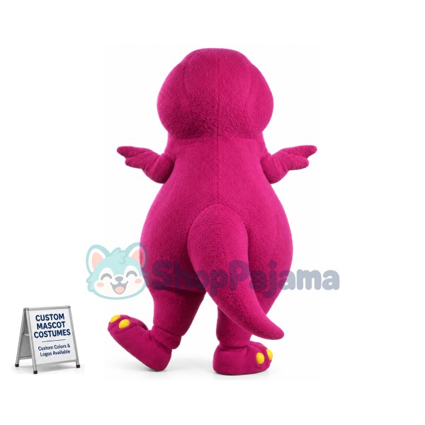 Barney Dinosaur Adult Mascot Costume