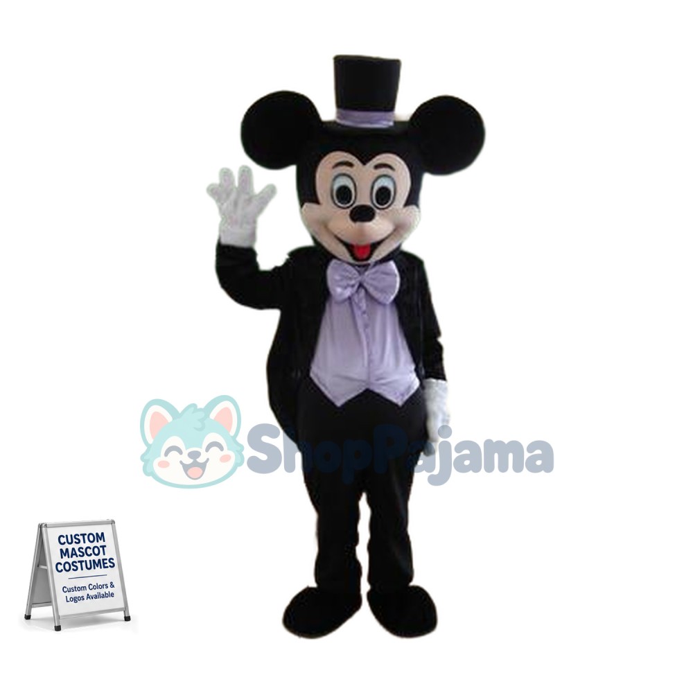 Blue Handsome Mickey Mascot Costume
