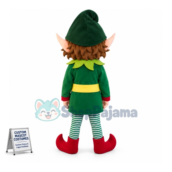 Christmas Elf Santa Claus Helper Mascot Costume