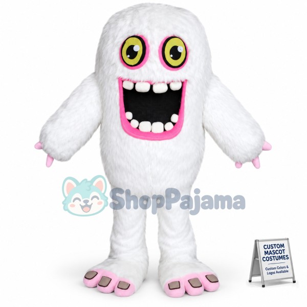 Big Snow Monster Yeti Mascot Costume